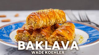 How To Make Baklava Rolls  Easy Baklava Recipe [upl. by Nwahsem880]