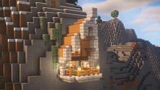 Minecraft  How to Build a Survival House On The Cliff [upl. by Nisotawulo]