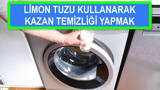 Çamaşır Makinesi Kazan Temizliğini Limon Tuzu Kullanarak Yapmak [upl. by Frick]