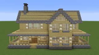 Minecraft  How to build a birch suburban house [upl. by Las]