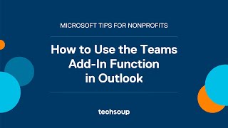 How to Use the Teams AddIn Function in Outlook [upl. by Leatri]