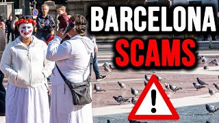 Barcelona SCAMS Tips For Avoiding Crime and Pickpockets in Spain [upl. by Elleinnod]