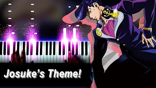 Playing Josukes Theme on Piano JoJos Bizarre Adventure [upl. by Okechuku]