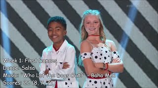 Miles Brown  Dancing With The Stars Juniors Performances [upl. by Riana319]