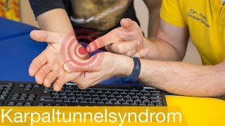 Karpaltunnelsyndrom 💻 Test  Behandlung  Alternativen zur Operation [upl. by Ecirtnahc]