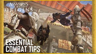 Assassins Creed Origins Essential Combat and Leveling Tips  Ubiblog  Ubisoft NA [upl. by Lasko]