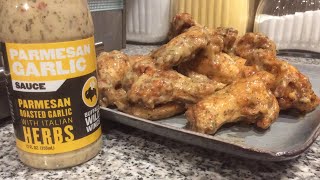 Parmesan Garlic Wings Using Buffalo Wild Wings Sauce [upl. by Cirek]