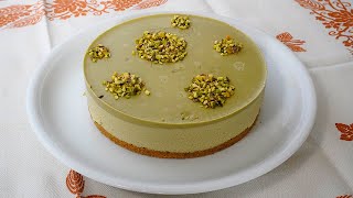 Ricetta Cheesecake al pistacchio  Pistachio Cheesecake recipe ASMR cakeshare [upl. by Hamlet]