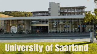 University of Saarland  Universität des Saarlandes Saarbrücken  Campus Tour  Drone View [upl. by Narot]