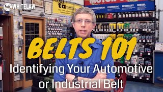 V Belt Sizes amp Types  Identifying Your Auto or Industrial Belt [upl. by Angell]