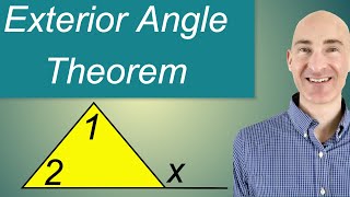 Exterior Angle Theorem Triangles [upl. by Branscum]