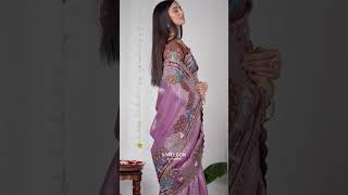 Organza Saree Designs  Wedding Saree Collection [upl. by Richma]