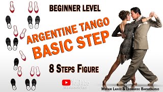 Argentine Tango quotBASIC STEPquot  Argentine Tango for beginners [upl. by Nylikcaj]