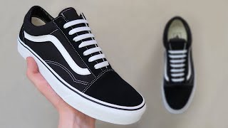 HOW TO BAR LACE VANS OLD SKOOLS 👟🔥 [upl. by Dennie81]