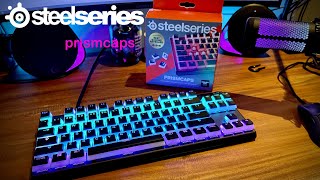 STEELSERIES PRISMCAPS  Universal Double Shot PBT Keycaps on Apex Pro TKL [upl. by Eita761]