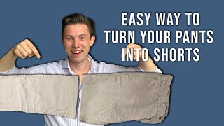 How To Convert Your Pants Into Shorts [upl. by Adnyc]