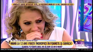 Mirela Vaida plânge în fața ”mamei” de doar 12 ani a cinci copii ”Eu am doi și mă plâng” [upl. by Clarkin]