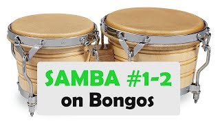 Samba rhythm on Bongos 1–2 [upl. by Yttam]