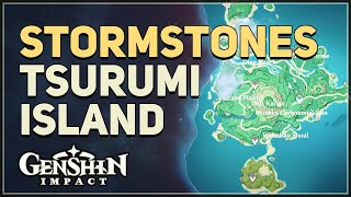 Tsurumi Island Stormstones Genshin Impact [upl. by Anomor]