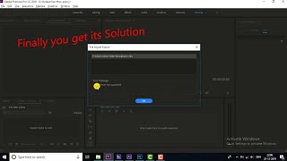File format not supported problem in premiere pro [upl. by Latashia]