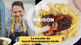 Recette boeuf bourguignon facile [upl. by Mrots]