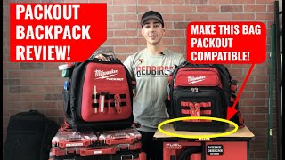 Best tool backpacks Review Milwaukee PACKOUT Backpack amp Ultimate Jobsite Backpack Adapter [upl. by Silliw331]