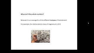 BTEC Applied Science Unit 1 Chemistry Relative Mass [upl. by Nichol429]