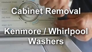 Whirlpool  Kenmore Washer  How to Remove the Outer Case [upl. by Ecirtak]