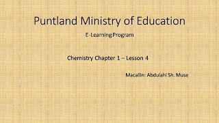 Chemistry  Chapter 1  Lesson 4 [upl. by Kallman]