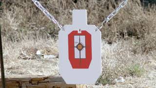 EZ Aim® HardRock Steel Targets  Steel Gong Targets IPSC Style Silhouette Target Spinners [upl. by Bucella]