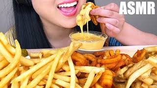 ASMR MOST POPULAR FAST FOOD FRIES  CHEESE SAUCE No Talking  ASMR Phan [upl. by Penrod103]