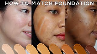 How To Find Your BEST Foundation Shade • easy for makeup beginners [upl. by Keviv321]