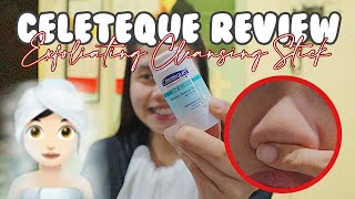 Trying CELETEQUE Exfoliating Cleansing Stick for 7 DAYS REVIEW  Nuie Briane Philippines [upl. by Hamitaf]