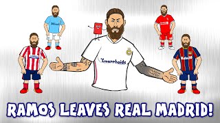 👋Ramos leaves Real Madrid👋 PSG Man Utd Barca Man City Transfer Gossip Press Conference [upl. by Ahseel]