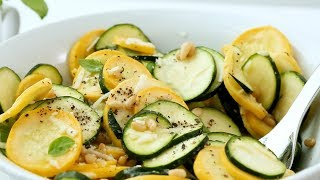 ZucchiniandSquash Salad  Martha Stewart [upl. by Ettegirb]