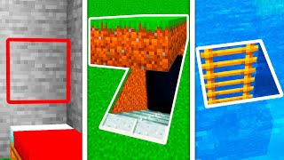 7 ENTRADAS SECRETAS FÁCEIS PARA FAZER NO MINECRAFT [upl. by Danialah]