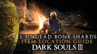 Dark Souls 3  All 10 Undead Bone Shard Estus Flask Upgrade Locations Guide [upl. by Koss]