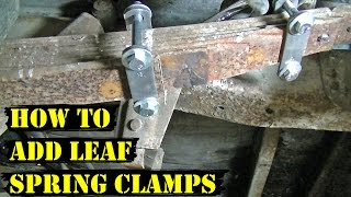 How to Add Leaf Spring Clamps Demo Derby Tips [upl. by Barram]