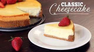 Classic Cheesecake Recipe  How Tasty Channel [upl. by Ardnovahs]