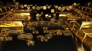 GOLD COINS amp GOLD BARS  Wealth Visualization Manifestation Abundance HD [upl. by Whelan]