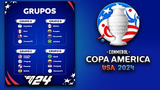 Simulé la Copa América 2024 en FIFA  FC24 [upl. by Ecnadnac]