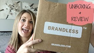 BRANDLESS HAUL  UNBOXING amp REVIEW [upl. by Dolphin592]