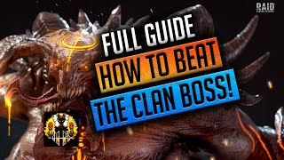 RAID Shadow Legends  HOW TO BEAT THE CLANBOSS FULL GUIDE [upl. by Morty]