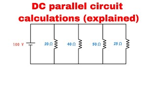 DC parallel circuit calculations [upl. by Codie416]