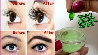 VITAMINE to Grow LONG EYELASHES amp EYEBROWS  Simple amp Effective Way [upl. by Anitrak138]