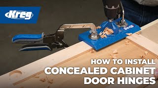 How To Install Concealed Cabinet Door Hinges [upl. by Earaj511]