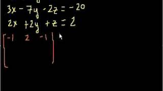 Solving 3 Equations with 3 Unknowns [upl. by Sedecrem]