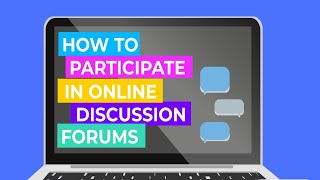 How to Participate in Online Discussion Forums 5 Easy Steps [upl. by Annaer]