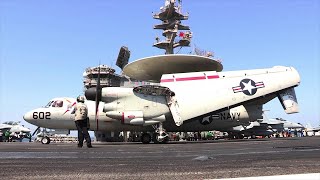 USS GEORGE HW BUSH CVN 77 Flight Deck Operations [upl. by Nwahshar]