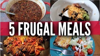 Five Frugal Meals for Large Families  Budget Dinners  Price Breakdowns from Frugal Fit Mom [upl. by Drofwarc717]